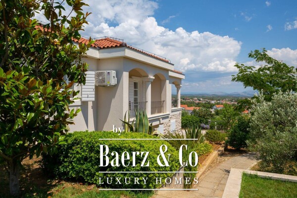 photo 2 Vodice, mediterranean villa with landscaped garden, pool and sea view