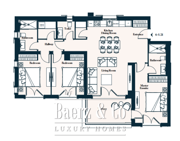 photo 17 Three Bedroom Apartment near Sea in Luxury Resort