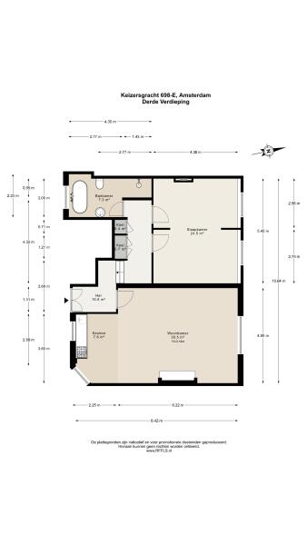 Floor Plan 1 - Keizersgracht 698 E