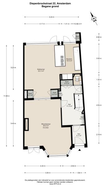 Floor Plan 1 - Diepenbrockstraat 22