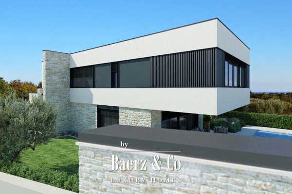 photo 5 Istria, Poreč, modern villa under construction with sea view