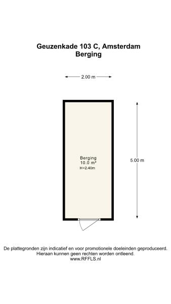Floor Plan 7 - Geuzenkade 103 C